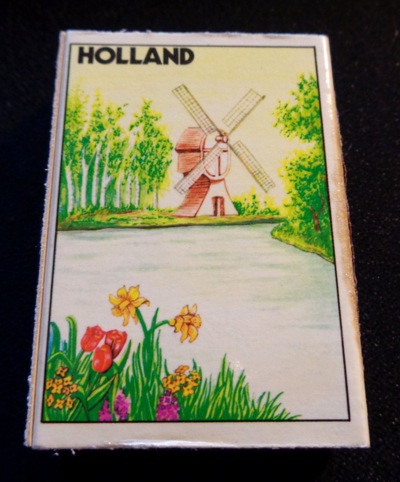 Vintage Holland Windmill Match Book Box EMPTY Vintage Holland Windmill Match Book Box EMPTY