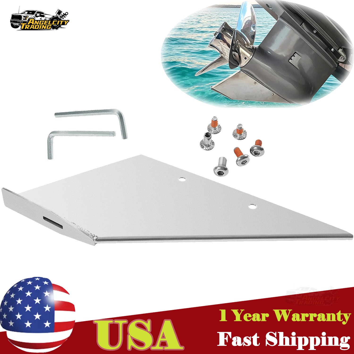 27031 Skeg Guard Protector Stainless Steel For Mercury Mercruiser Alpha 1 Gen 2