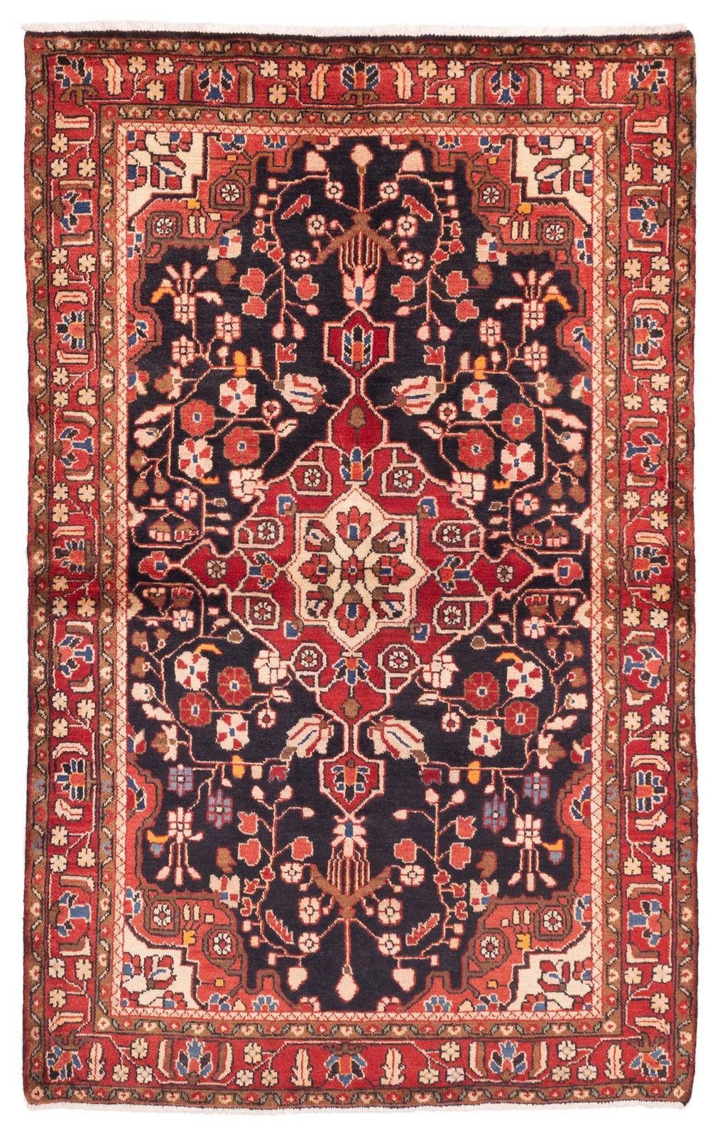 Traditional Vintage Hand-Knotted Area Rug 4\'7\