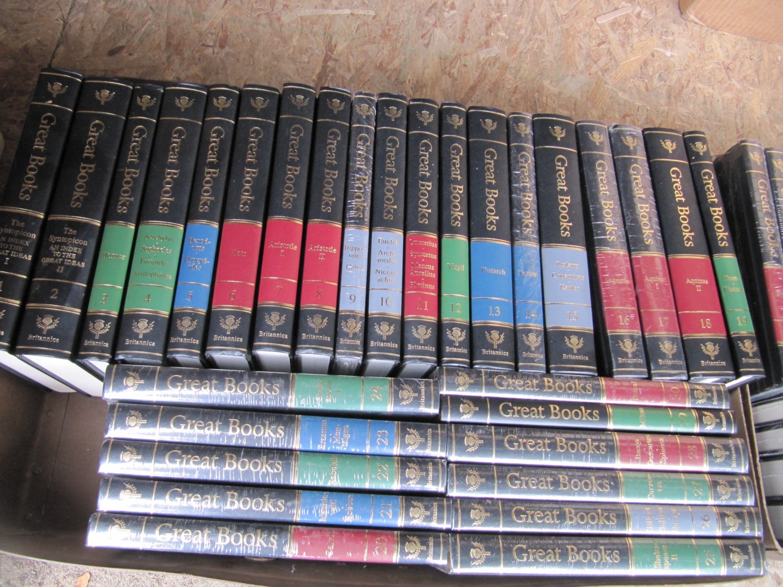 Britannica Great Books complete 60 volumes set 1994 5th print Most NEW Britannica Great Books complete 60 volumes set 1994 5th print Most NEW