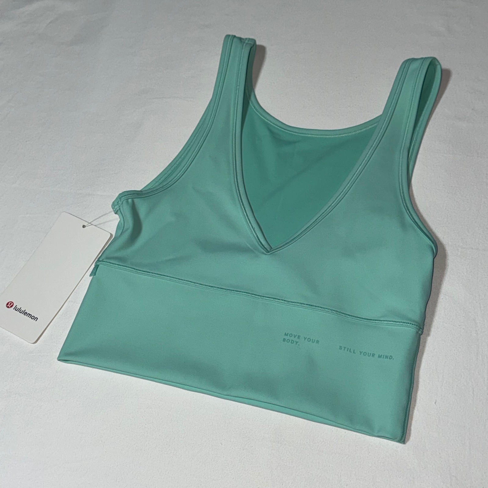 Lululemon Power Pivot Everlux Tank Motif Wild Mint Green LW1DNIS Size 6 NWT