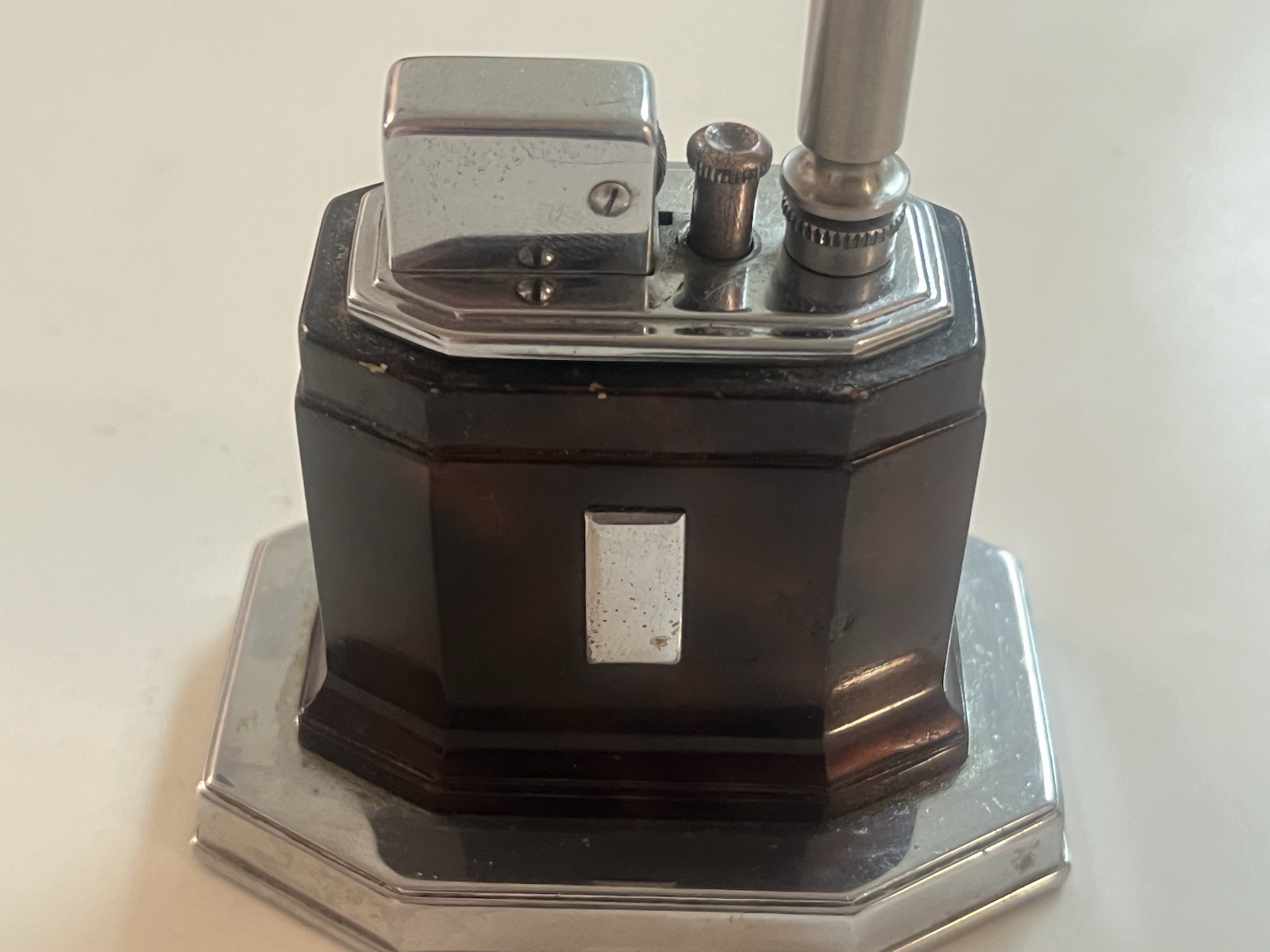 VTG Pre-WW2 Ronson Touch Tip Octette Lighter - Tortoise Brown VTG Pre-WW2 Ronson Touch Tip Octette Lighter - Tortoise Brown