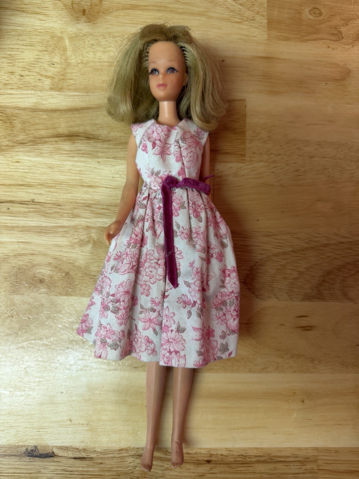 Vintage 1965 Barbie American Girl #1070 Blonde Long Hair Bendable Legs Japan