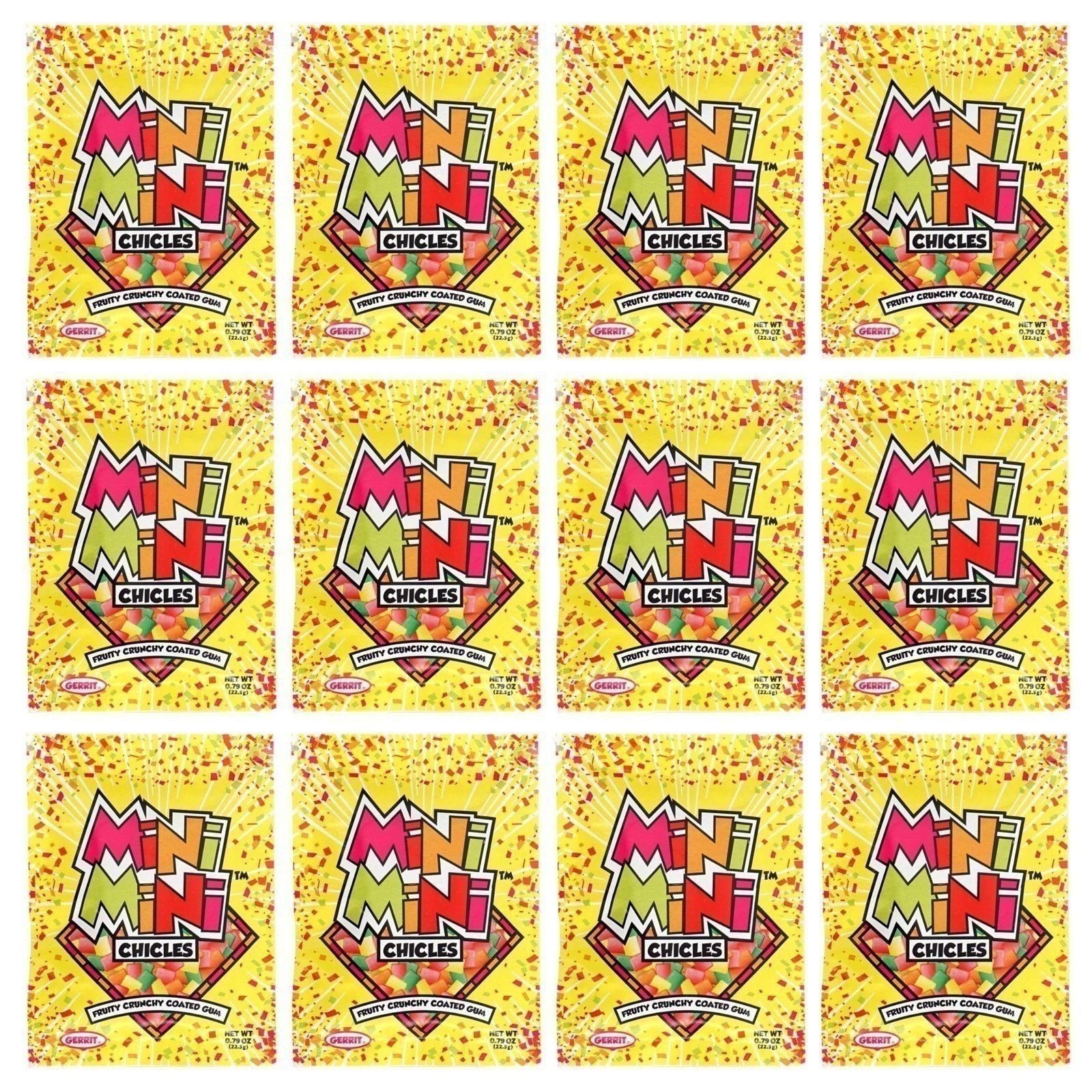 Mini Mini Chicles, Pack of 12, Fruity Crunchy Coated Gum, Mini Chiclets,... Mini Mini Chicles, Pack of 12, Fruity Crunchy Coated Gum, Mini Chiclets,...