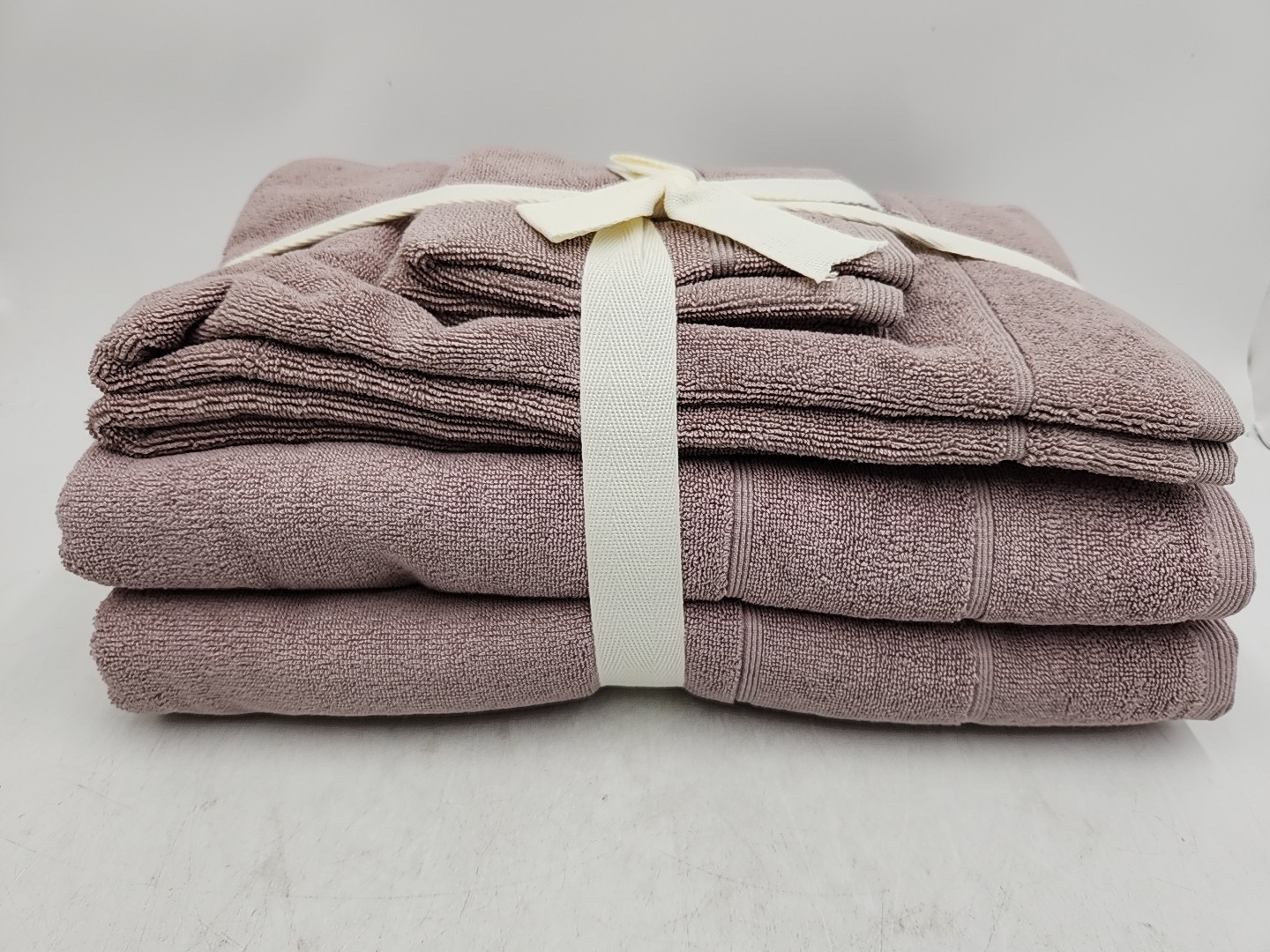NEW Kohls Miryana Organic 100% Turkish Cotton 6-Piece Towel Set - Mauve