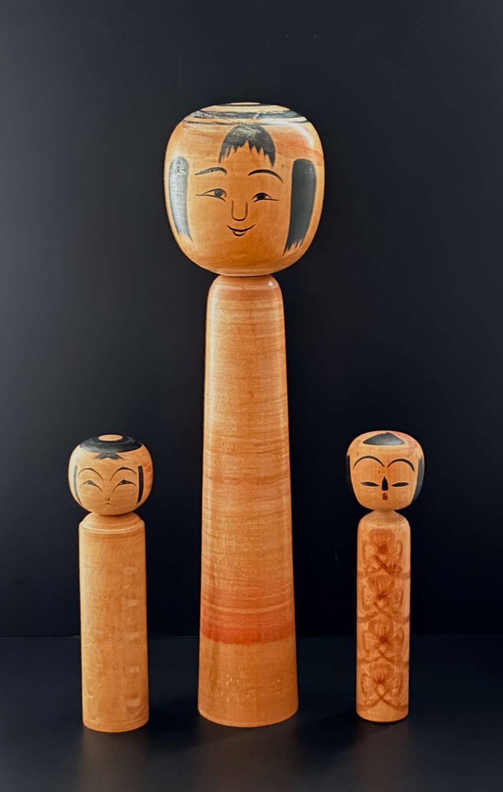 Vintage Japanese Dento Kokeshi Dolls Tsuchiyu Hanamaki Schools Masters Signed