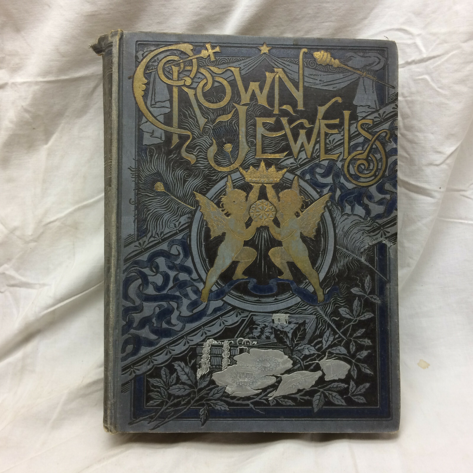 Vtg 1888 Book Crown Jewels Gems of Literature Art & Music Steel Plate Engraving Vtg 1888 Book Crown Jewels Gems of Literature Art & Music Steel Plate Engraving