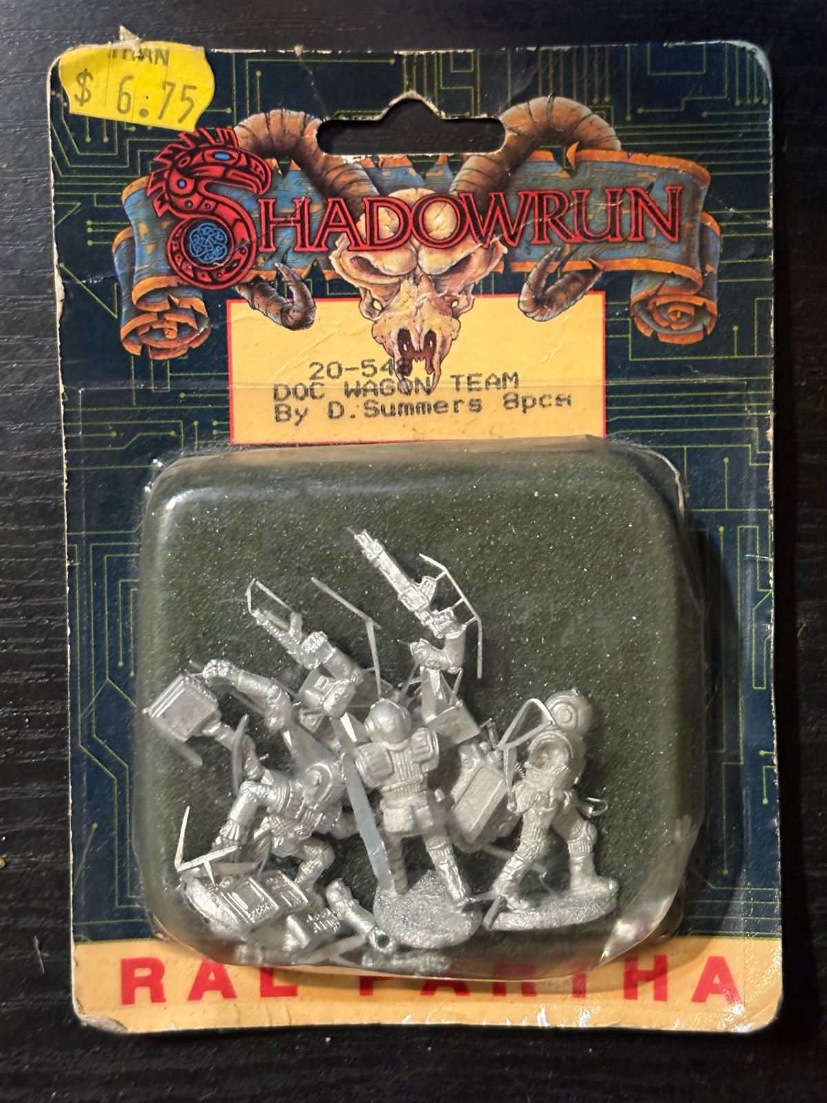 Shadowrun Doc Wagon Team Ral Partha 1991 Factory Sealed OOP FASA Miniatures