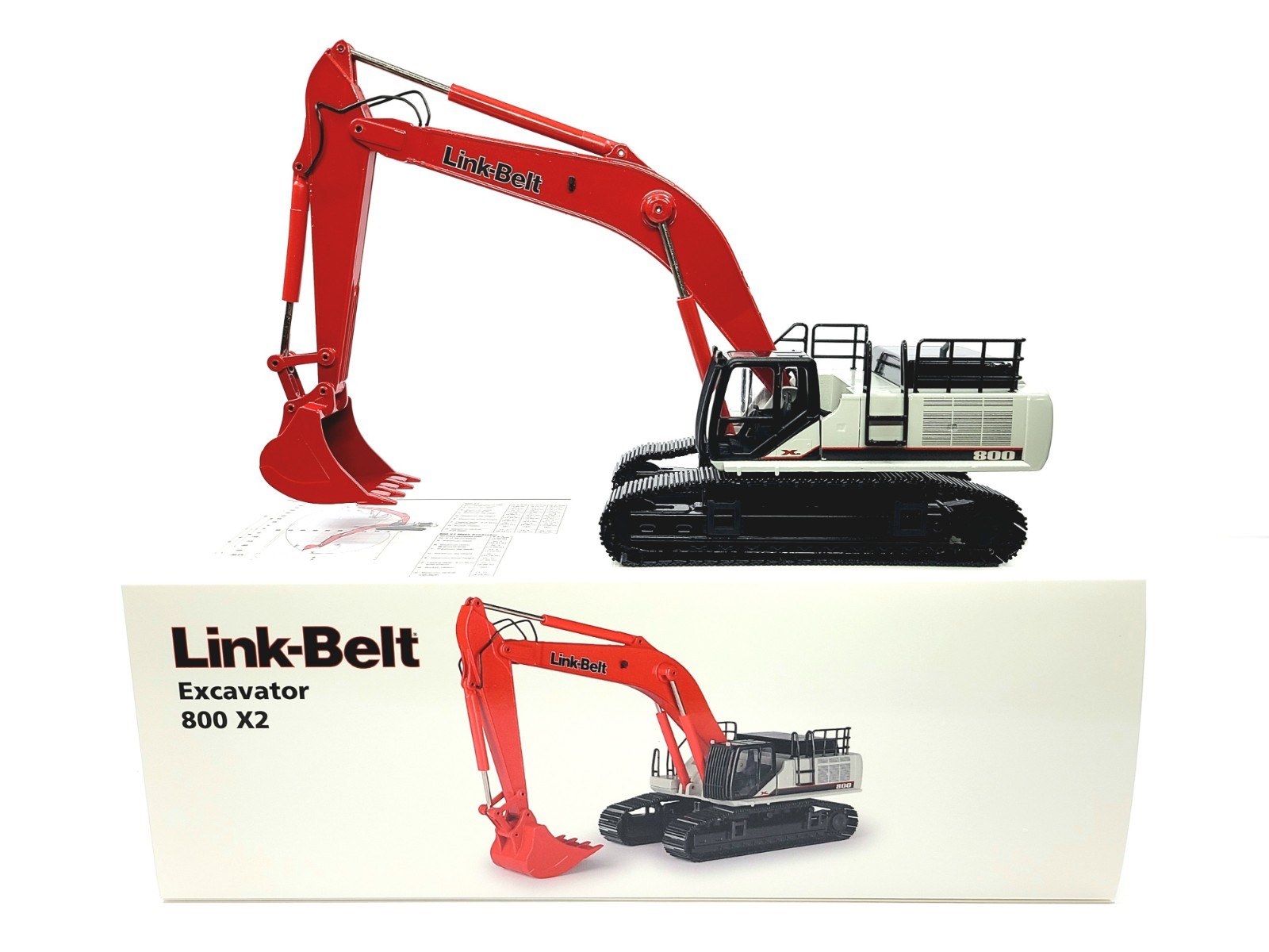 Link-Belt 800 X2 Excavator - Conrad 1:50 Scale Model #2939/02 New - Exclusive