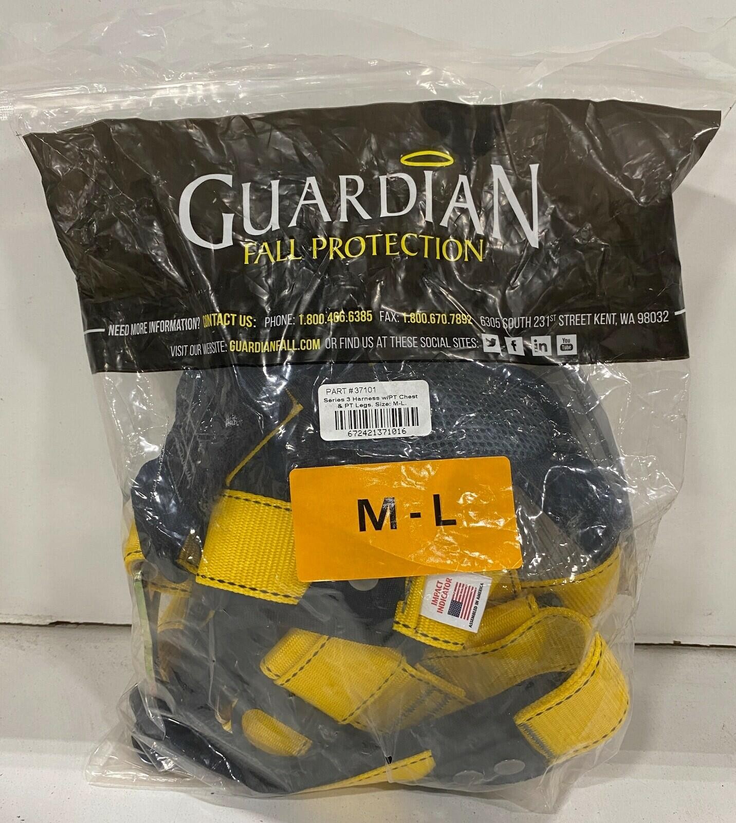 Guardian Fall Protection 37101 Series 3 Harness (Size M/L) Guardian Fall Protection 37101 Series 3 Harness (Size M/L)