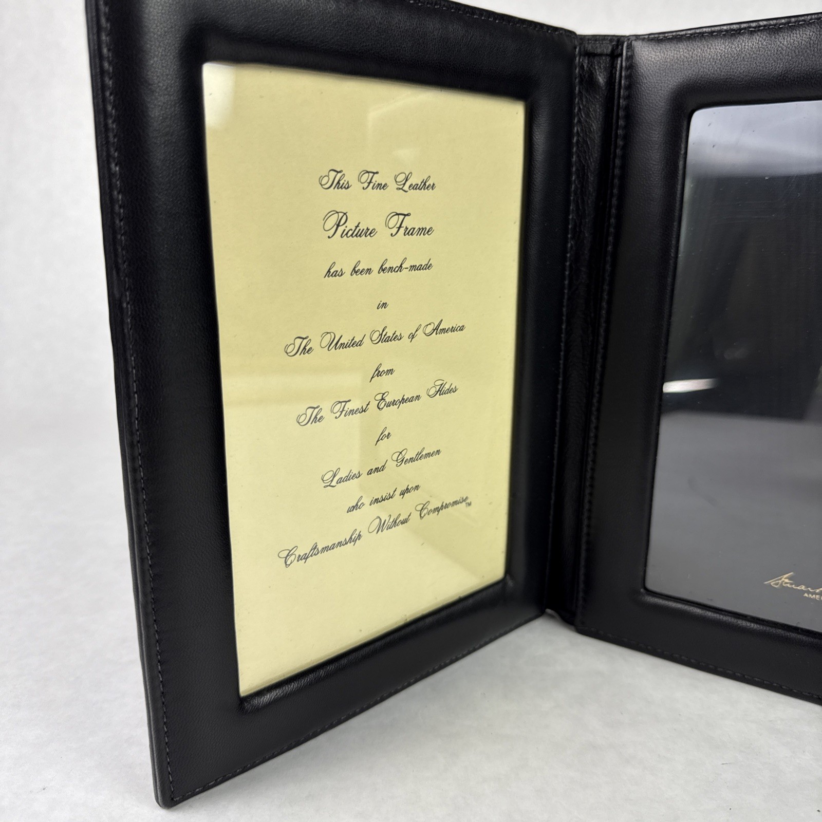 Black Leather Picture Double Frame 5\