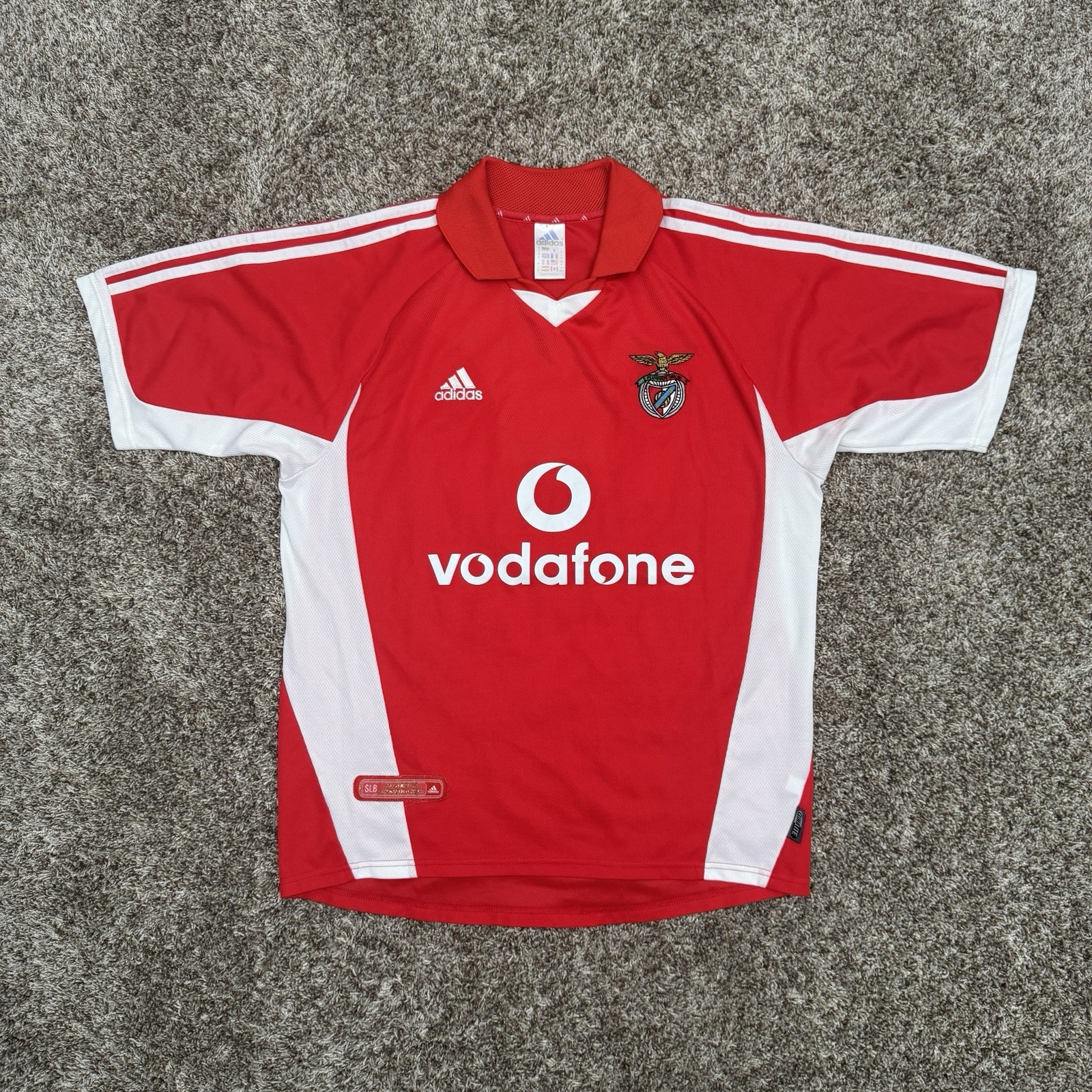 Vintage 2001 2002 Benfica Adidas Home Jersey Mens Medium Football Soccer Shirt