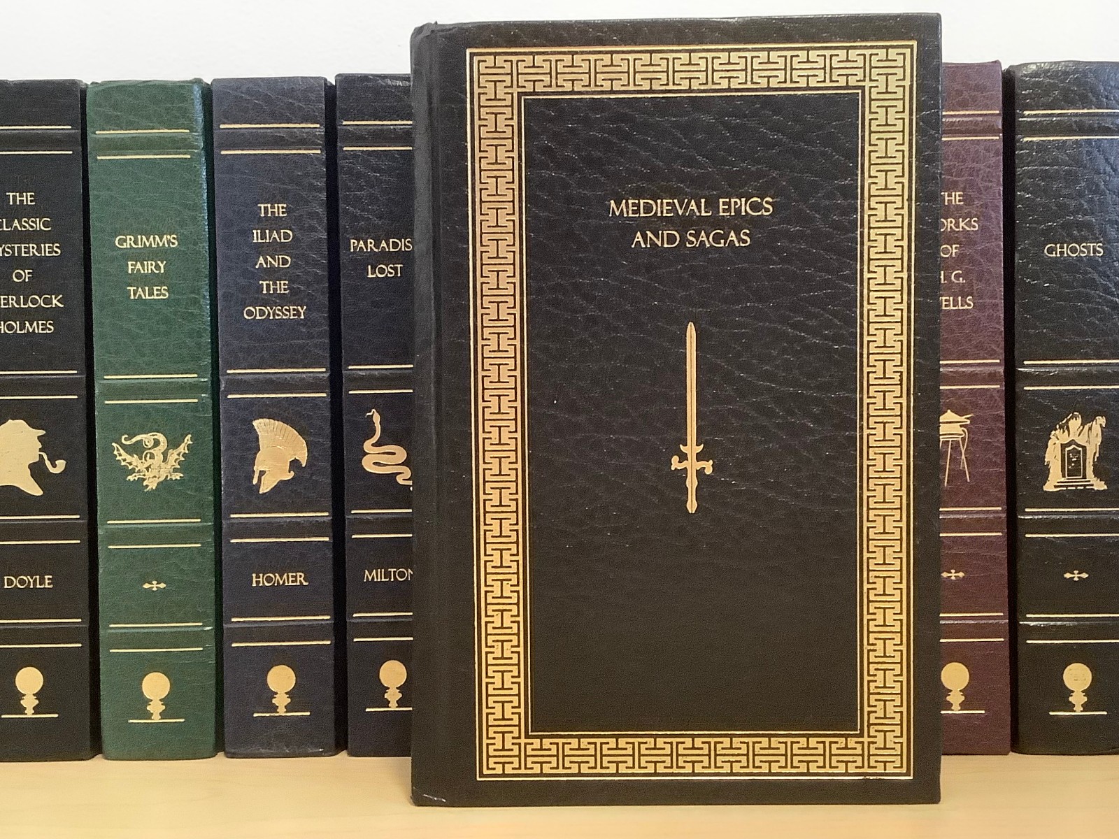 Medieval Epics and Sagas - leather - Beowulf / Roland / El Cid + more