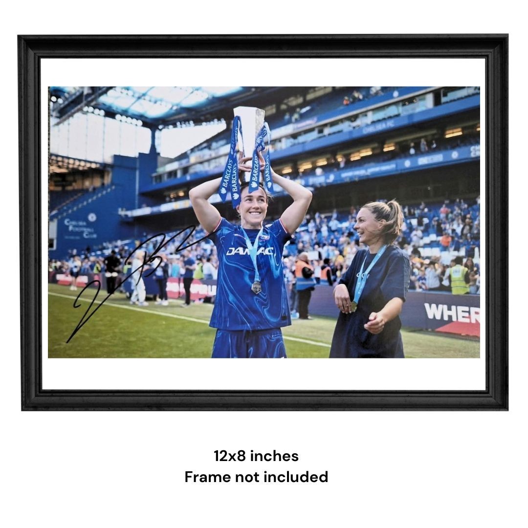 Lucy Bronze Hand Signed Chelsea WSL Womens England 12x8 Photo PSA Approved, COA