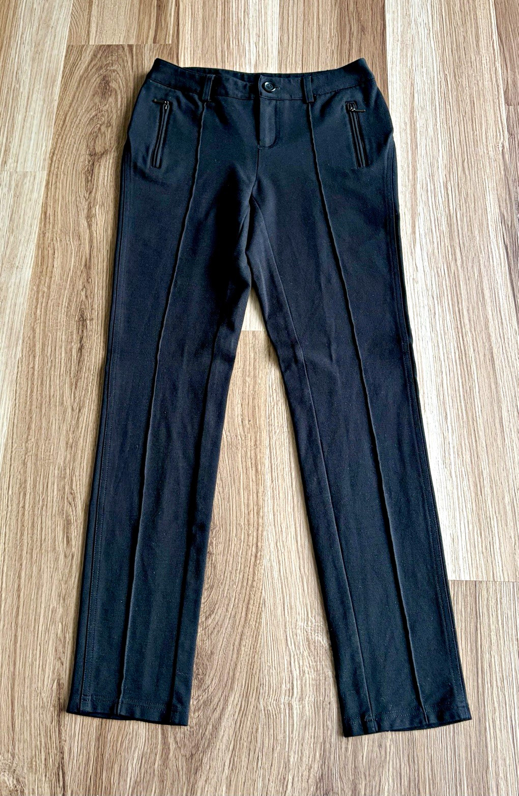 INC International Concepts Black Dress Pants Womens 4 Stretch Flat Front Pockets INC International Concepts Black Dress Pants Womens 4 Stretch Flat Front Pockets
