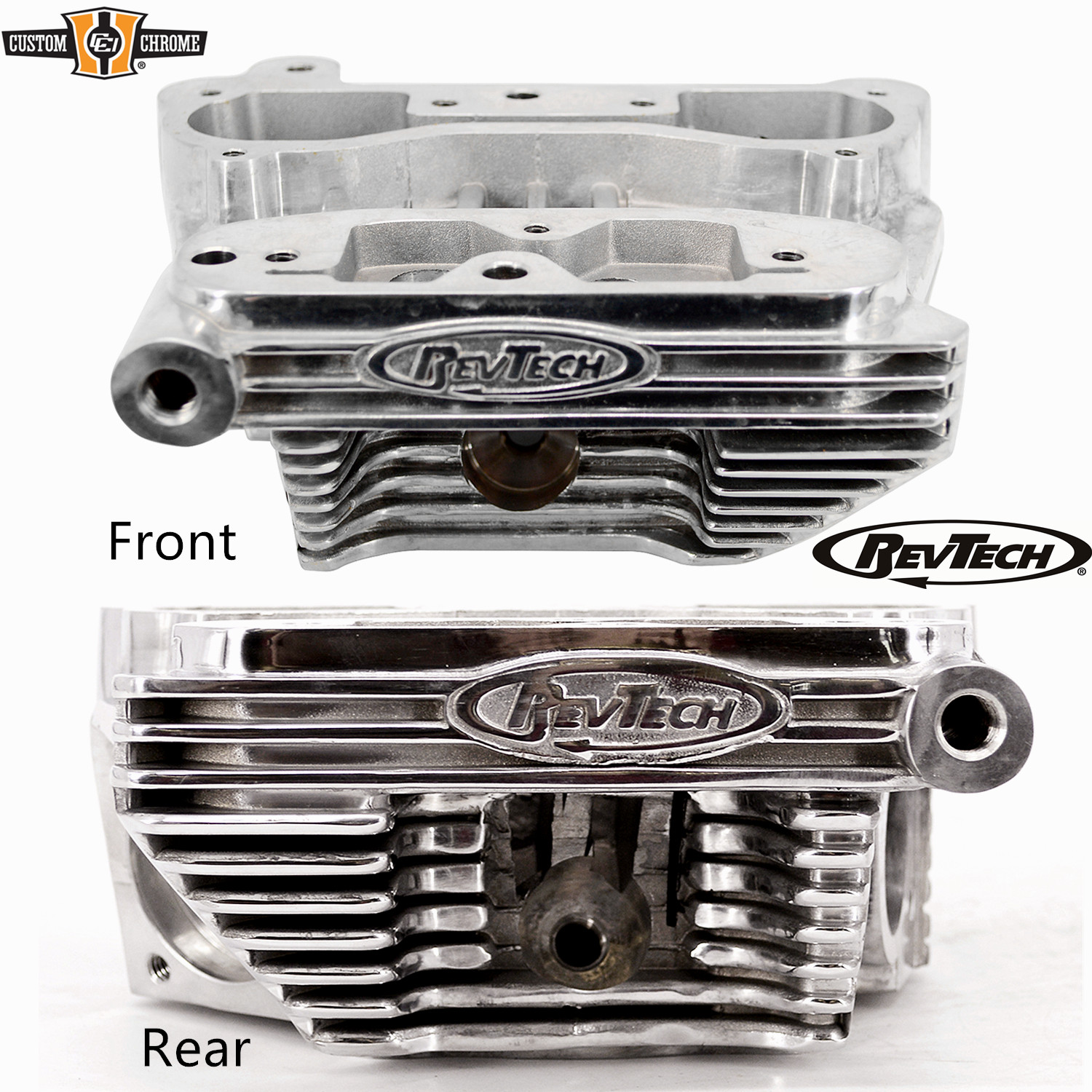 Polished Front & Rear Cylinder Heads Assembly Fit For Revtech 100
