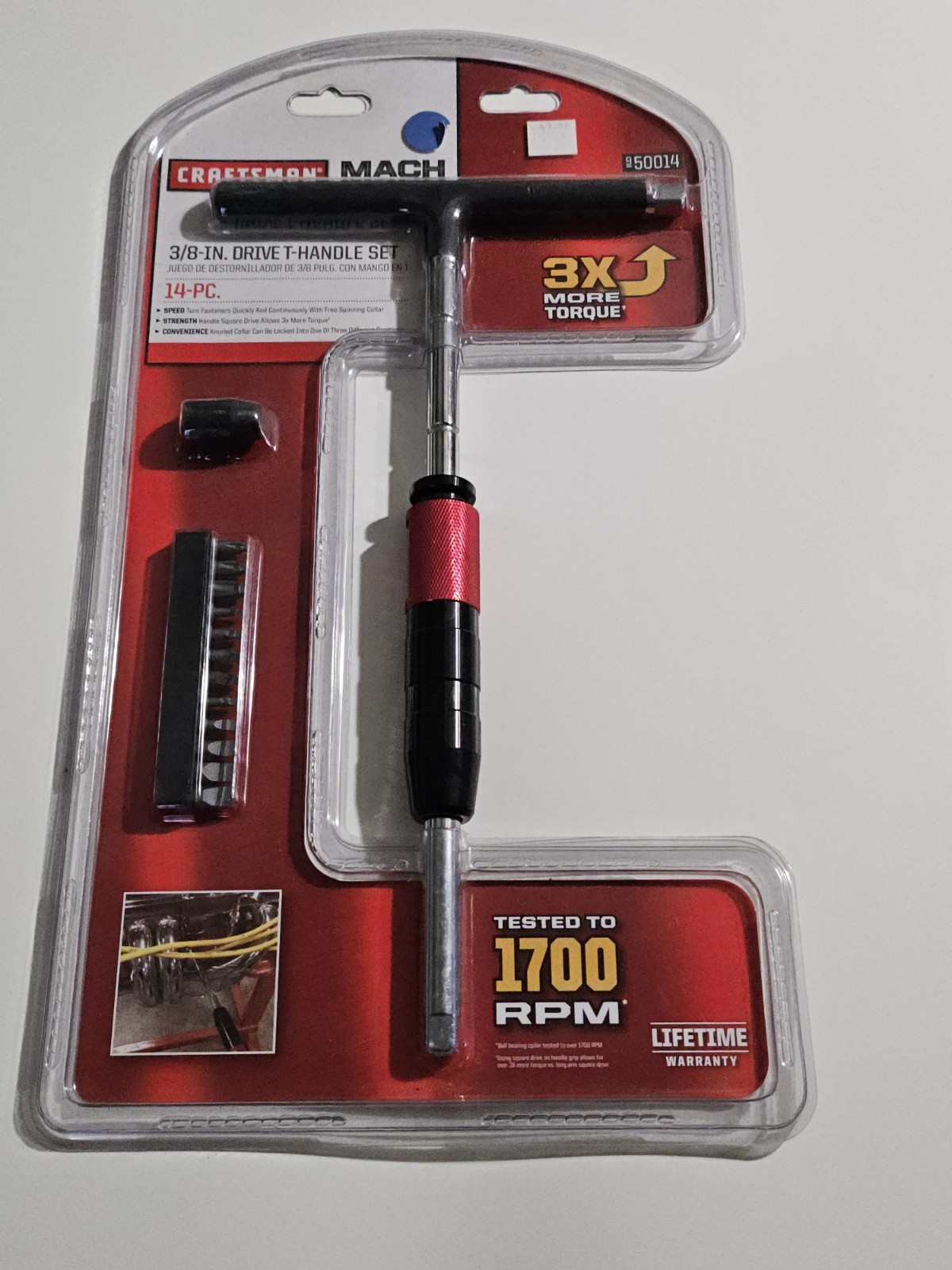 Craftsman Mach Series 3/8 Drive T-Handle Set (NEW) 14pcs Craftsman Mach Series 3/8 Drive T-Handle Set (NEW) 14pcs