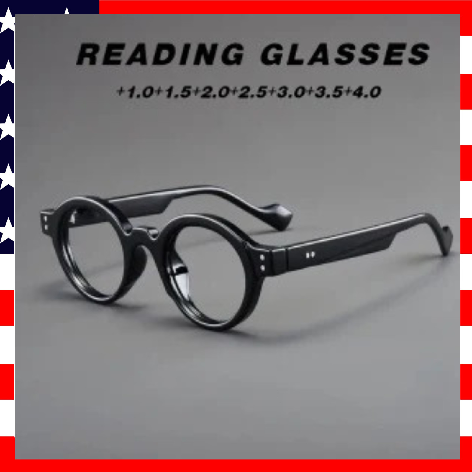 Classic Round Reading Glasses Computer Readers Vintage Anti Blue Light Eyewear