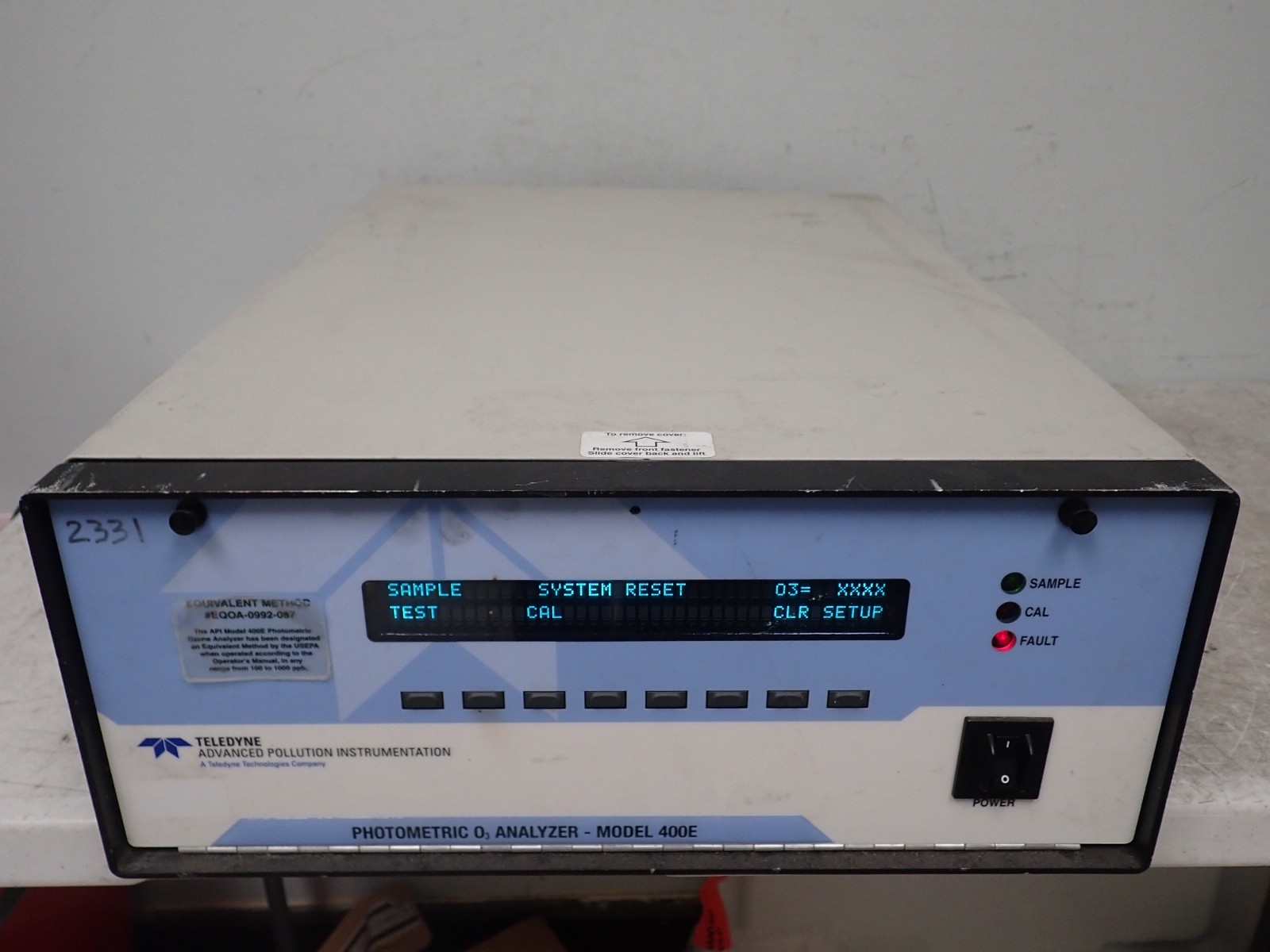 Teledyne API Photometrics O3 Analyzer Model M 400E Teledyne API Photometrics O3 Analyzer Model M 400E