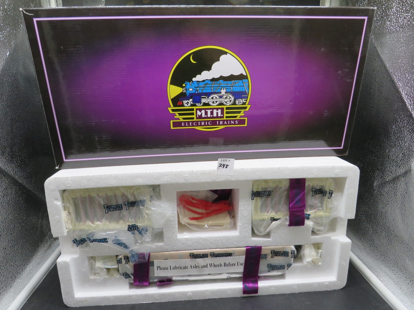 MTH Ives Standard Gauge Tinplate Circus Flat Car w/ 2 Open Cages 10-1125C (248)