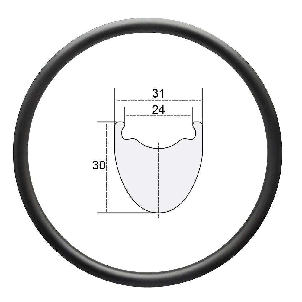 Carbon All Road Bike Gravel Rim 700c 30*31mm Light Weight Clincher Wheel Carbon All Road Bike Gravel Rim 700c 30*31mm Light Weight Clincher Wheel