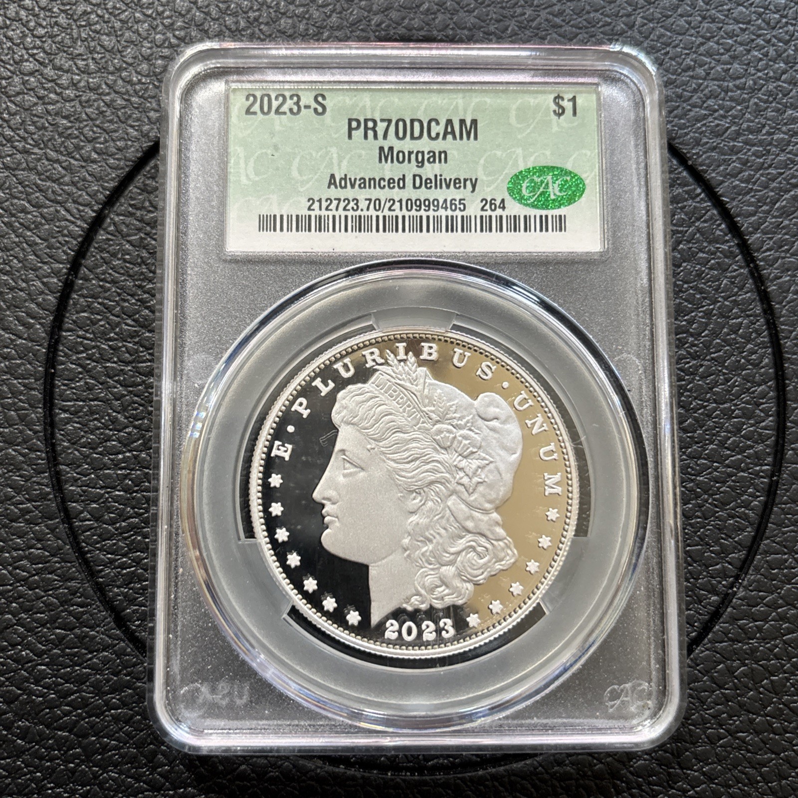2023-S Morgan Silver Dollar CAC PR70DCAM Advanced Delivery Proof 2023-S Morgan Silver Dollar CAC PR70DCAM Advanced Delivery Proof