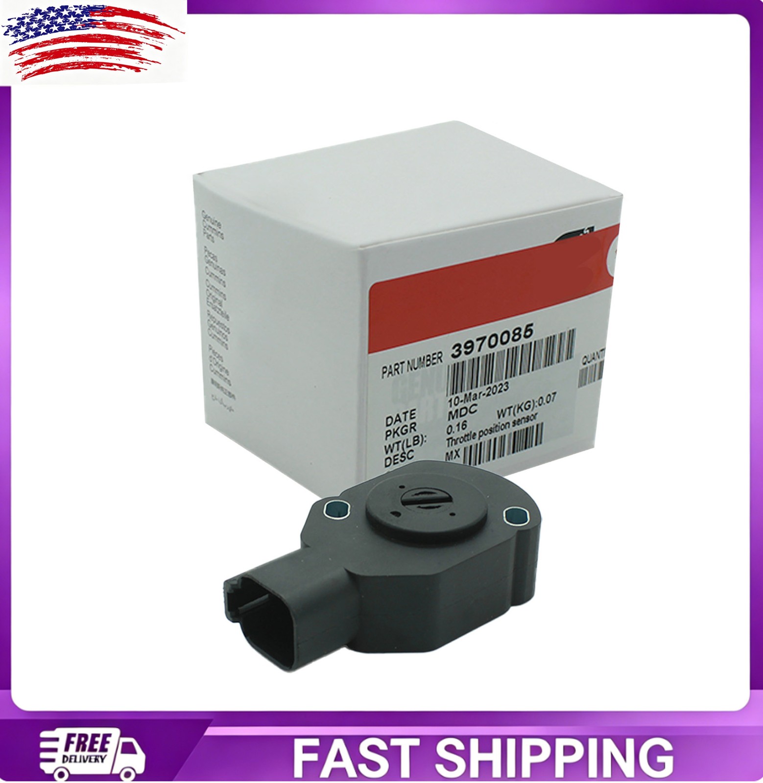 NEW 3970085 APPS Throttle Position Sensor For Cummins 98-07 Dodge RAM 2500 3500 NEW 3970085 APPS Throttle Position Sensor For Cummins 98-07 Dodge RAM 2500 3500