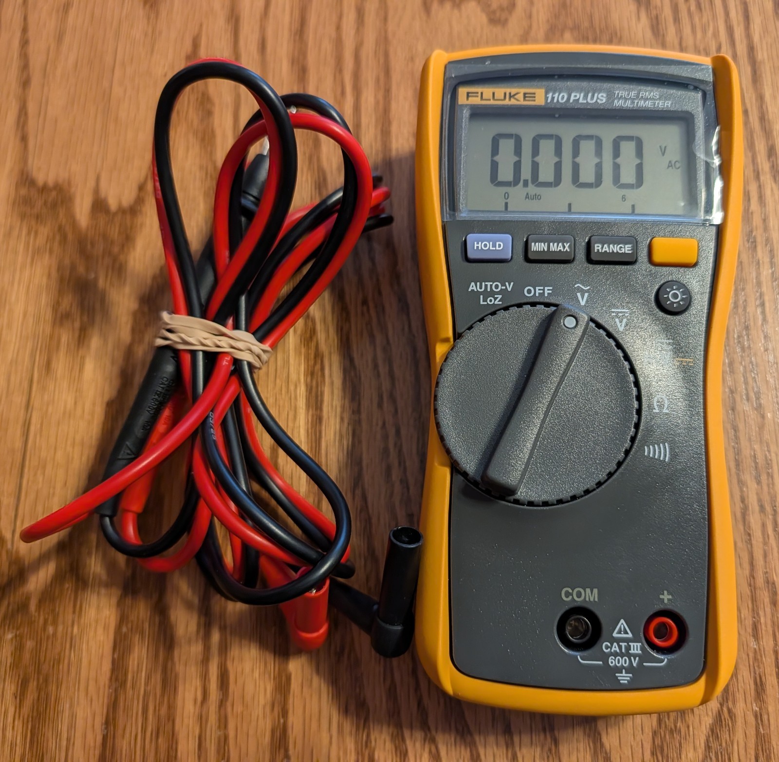 PRE-OWNED FLUKE 110 PLUS TRUE RMS MULTIMETER w/FLUKE LEADS, GREAT SHAPE PRE-OWNED FLUKE 110 PLUS TRUE RMS MULTIMETER w/FLUKE LEADS, GREAT SHAPE