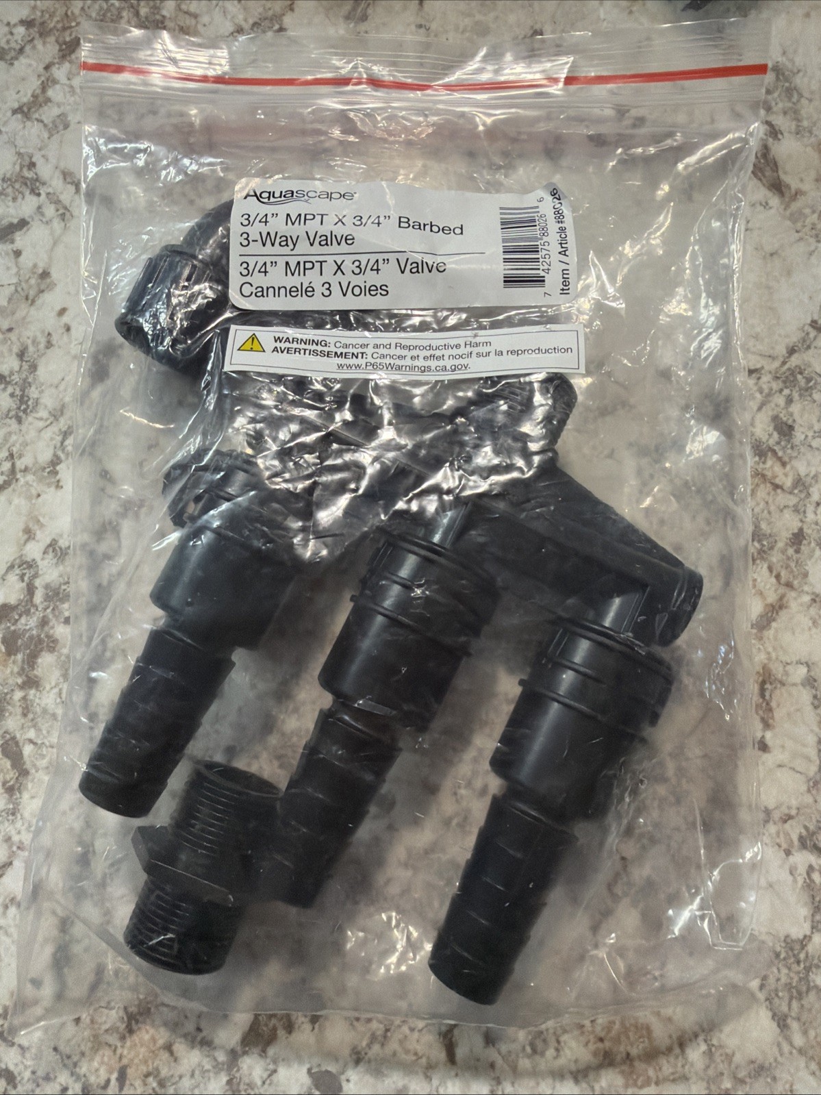 Aquascape 88026 Ultra Pump 3 Way Splitter Discharge Outlet Fitting Kit 3/4\ Aquascape 88026 Ultra Pump 3 Way Splitter Discharge Outlet Fitting Kit 3/4\