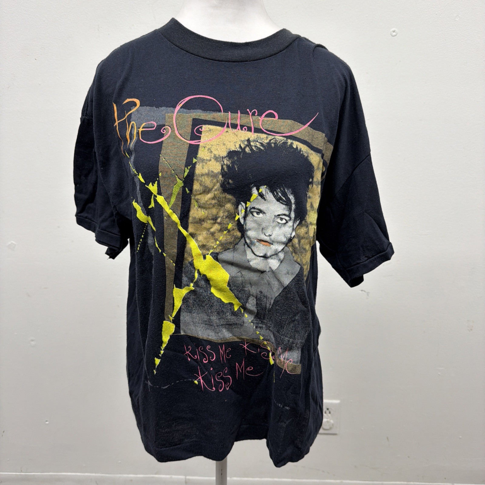 The Cure Kiss Me Kissing Tour T-Shirt Double Sided
