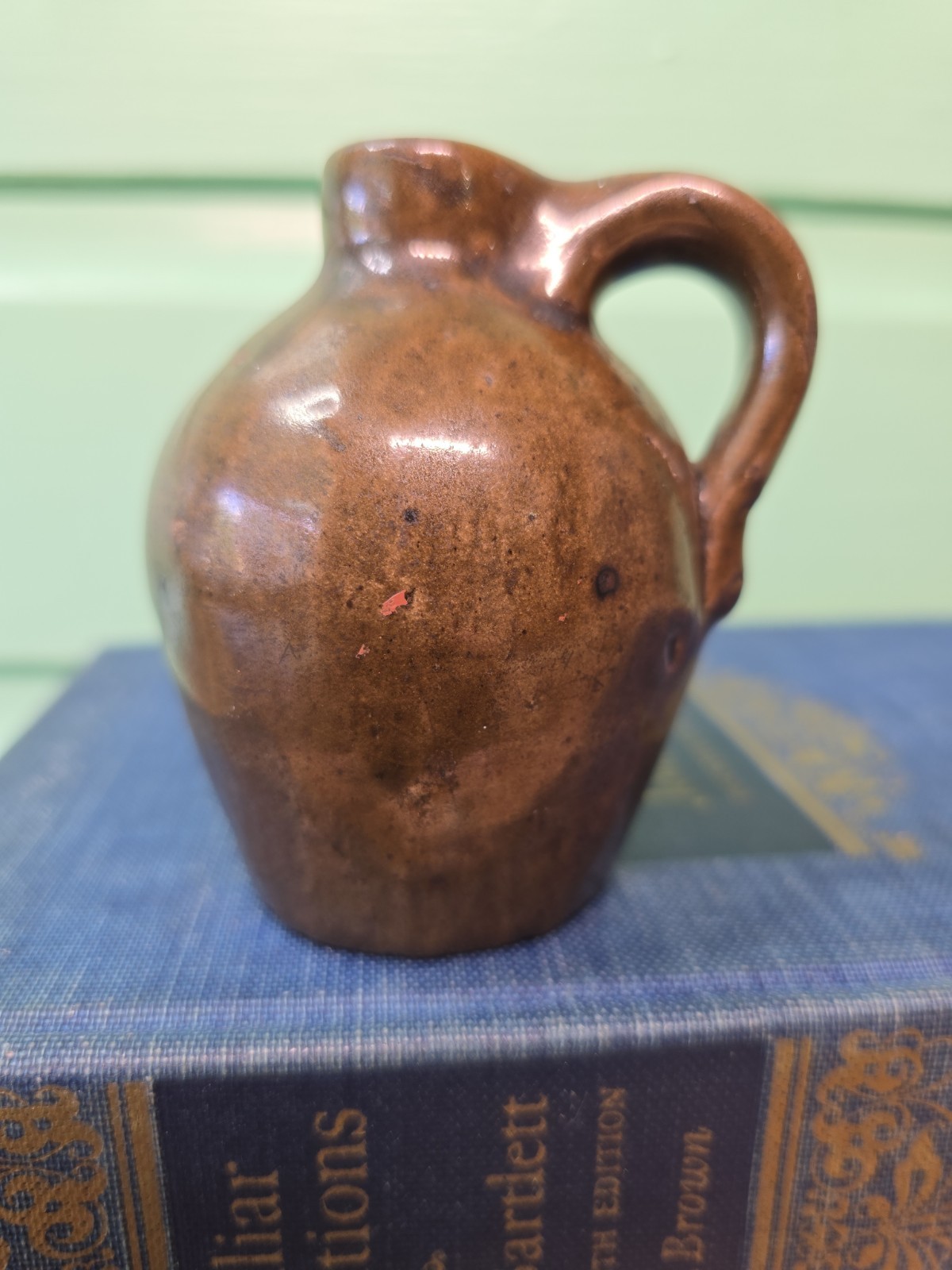 Late 19th c. Alkaline (Paint Rock) Glazed Stoneware Small Jug Late 19th c. Alkaline (Paint Rock) Glazed Stoneware Small Jug