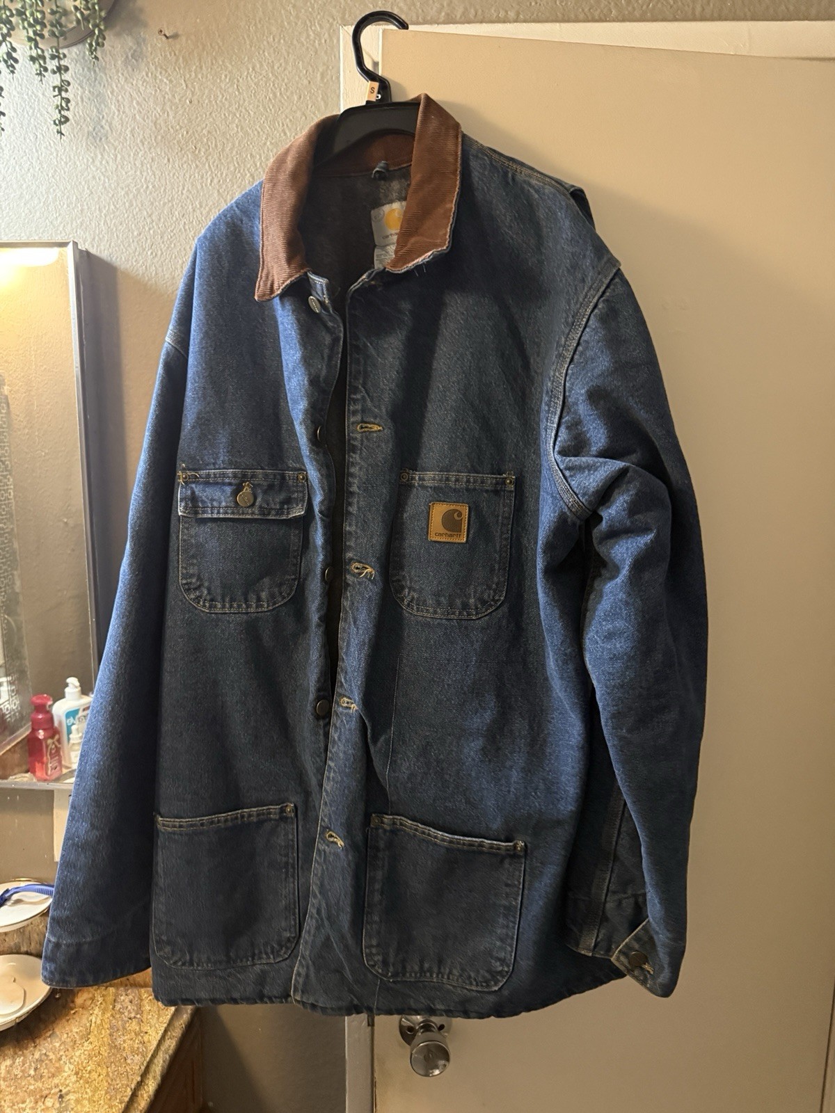 Vintage Carhartt C59 DST Denim Chore Coat XL Blanket Lined USA Vintage Carhartt C59 DST Denim Chore Coat XL Blanket Lined USA