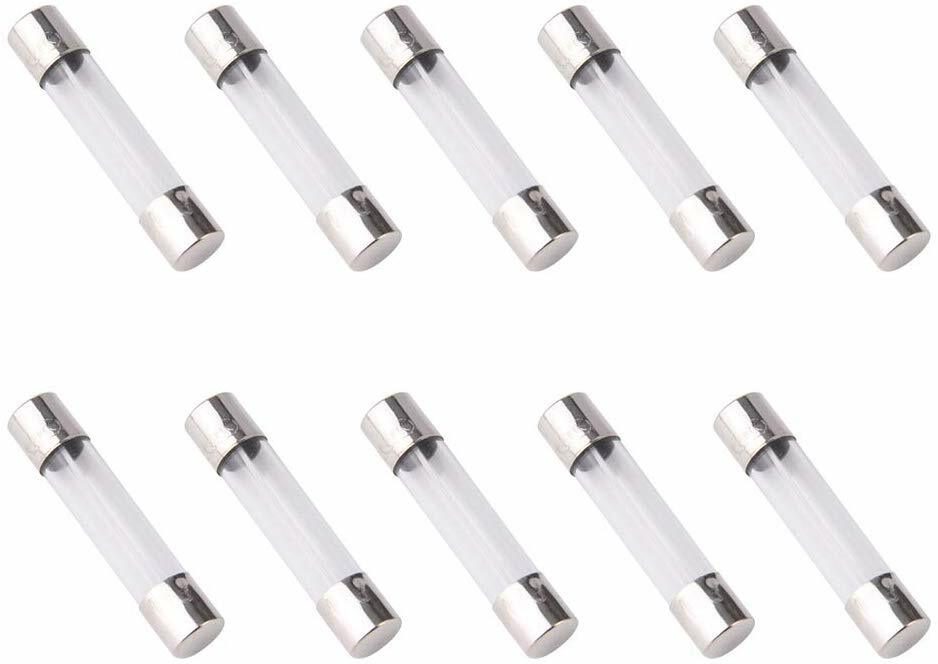 [10x] 6A 250V Fast Blow Fuse Glass Tube Fuse 6 Amp Fuse 6X30mm