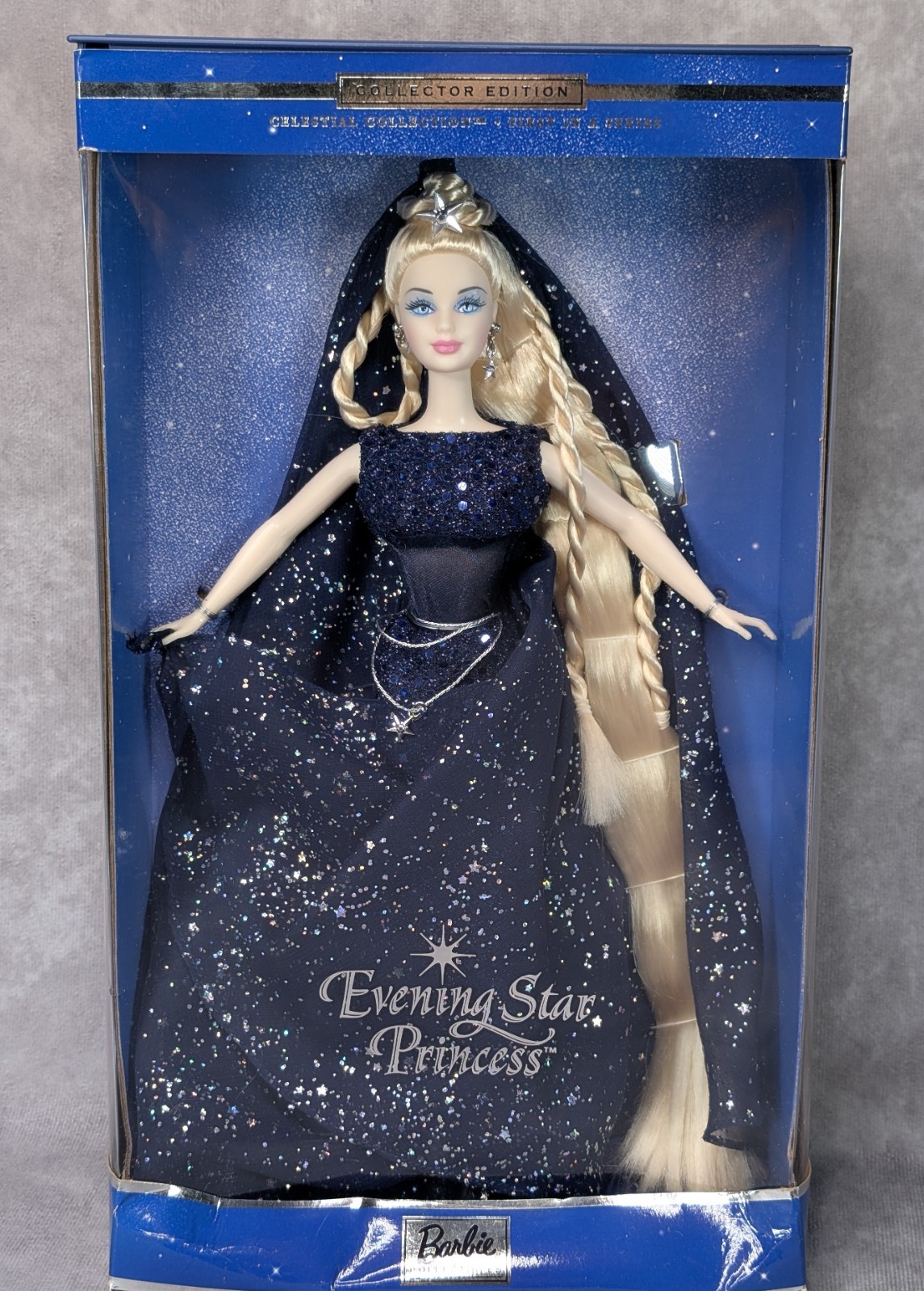 Barbie 2000 Evening Star Princess Celestial Collection Mattel 27690 DAMAGED BOX Barbie 2000 Evening Star Princess Celestial Collection Mattel 27690 DAMAGED BOX