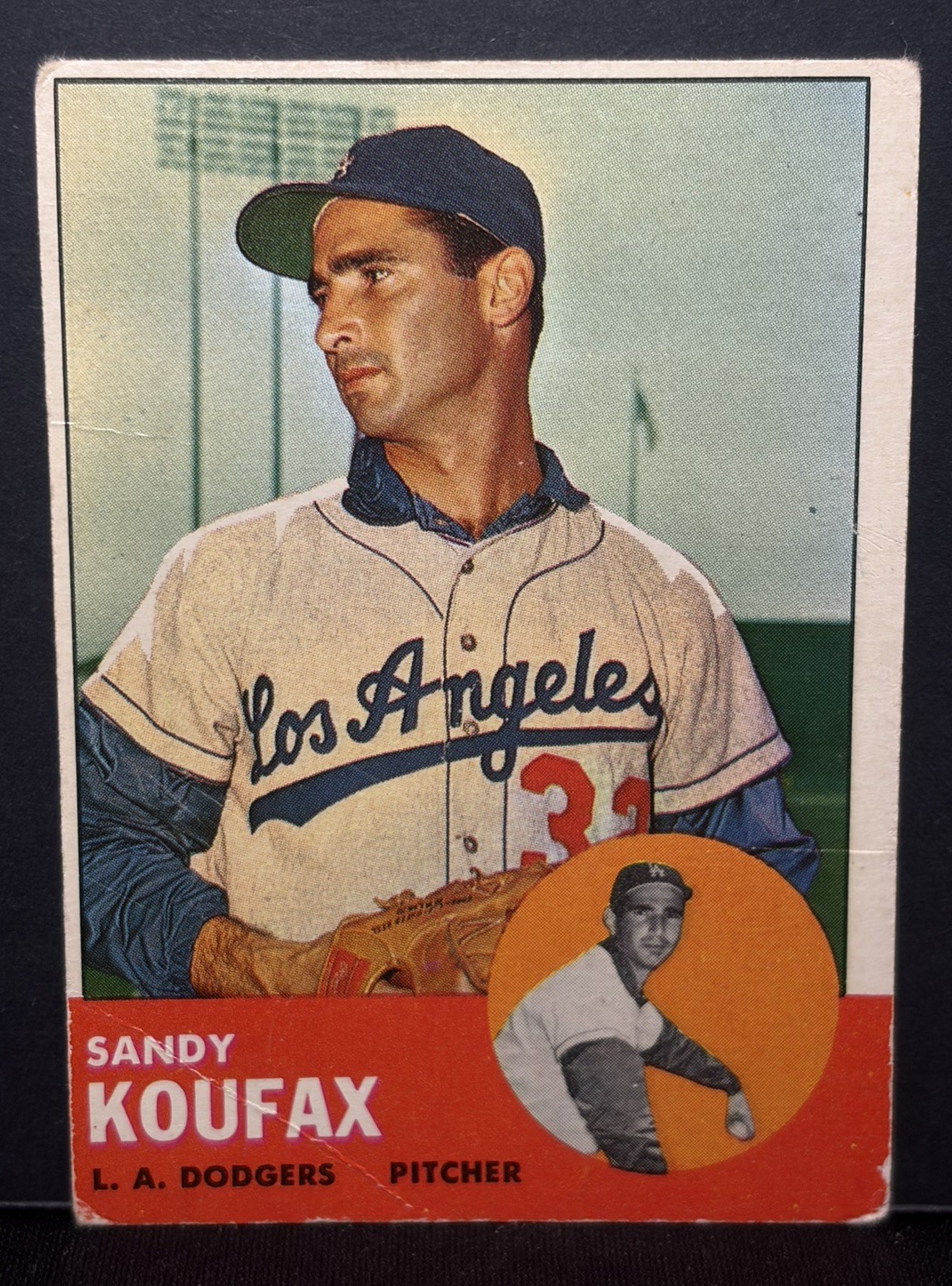1963 Sandy Koufax Topps Card #210 1963 Sandy Koufax Topps Card #210