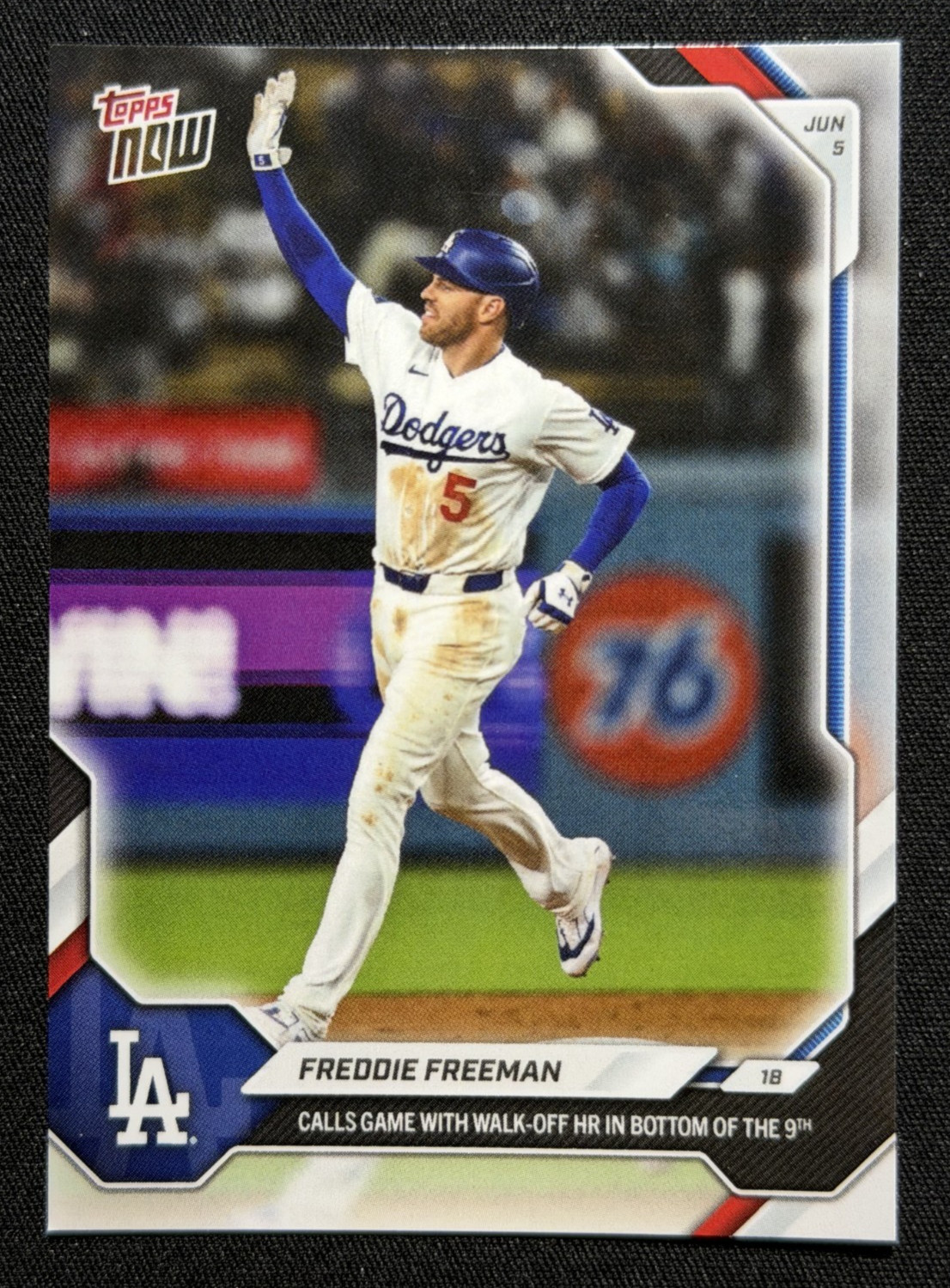2026 Topps Now • Freddie Freeman #293 • Walk-Off HR Calls Game In 9th • Dodgers