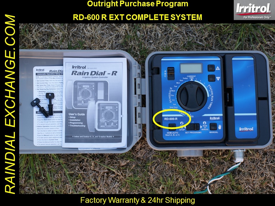 NEW EXTERIOR Irritrol / Hardie Rain Dial RD-600 R / RD-600 EXT SYS-5yr WARRANTY