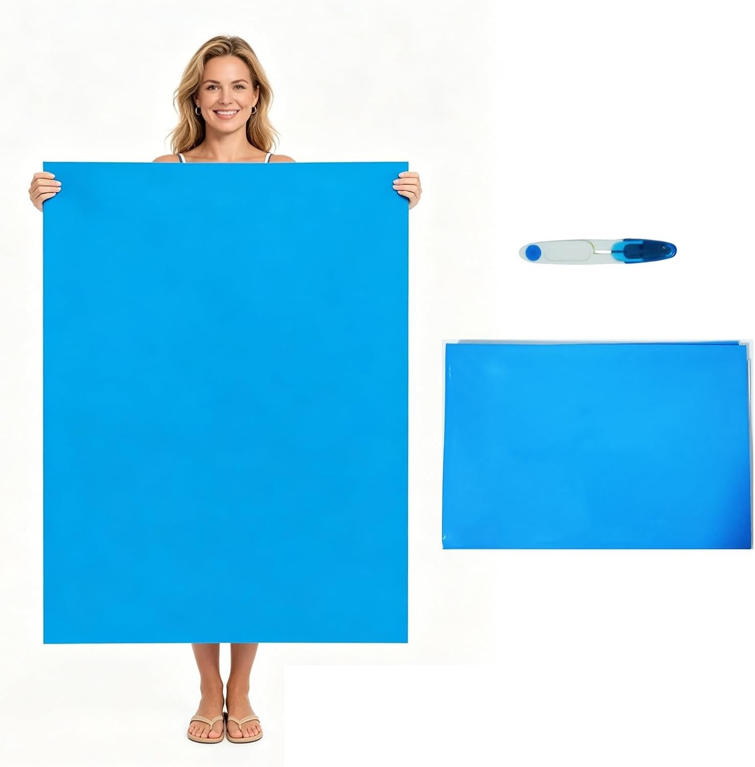 4ft x 2.8ft Extra Large Pool Liner Repair Patch, Exlarge Pool Liner Repair Patch