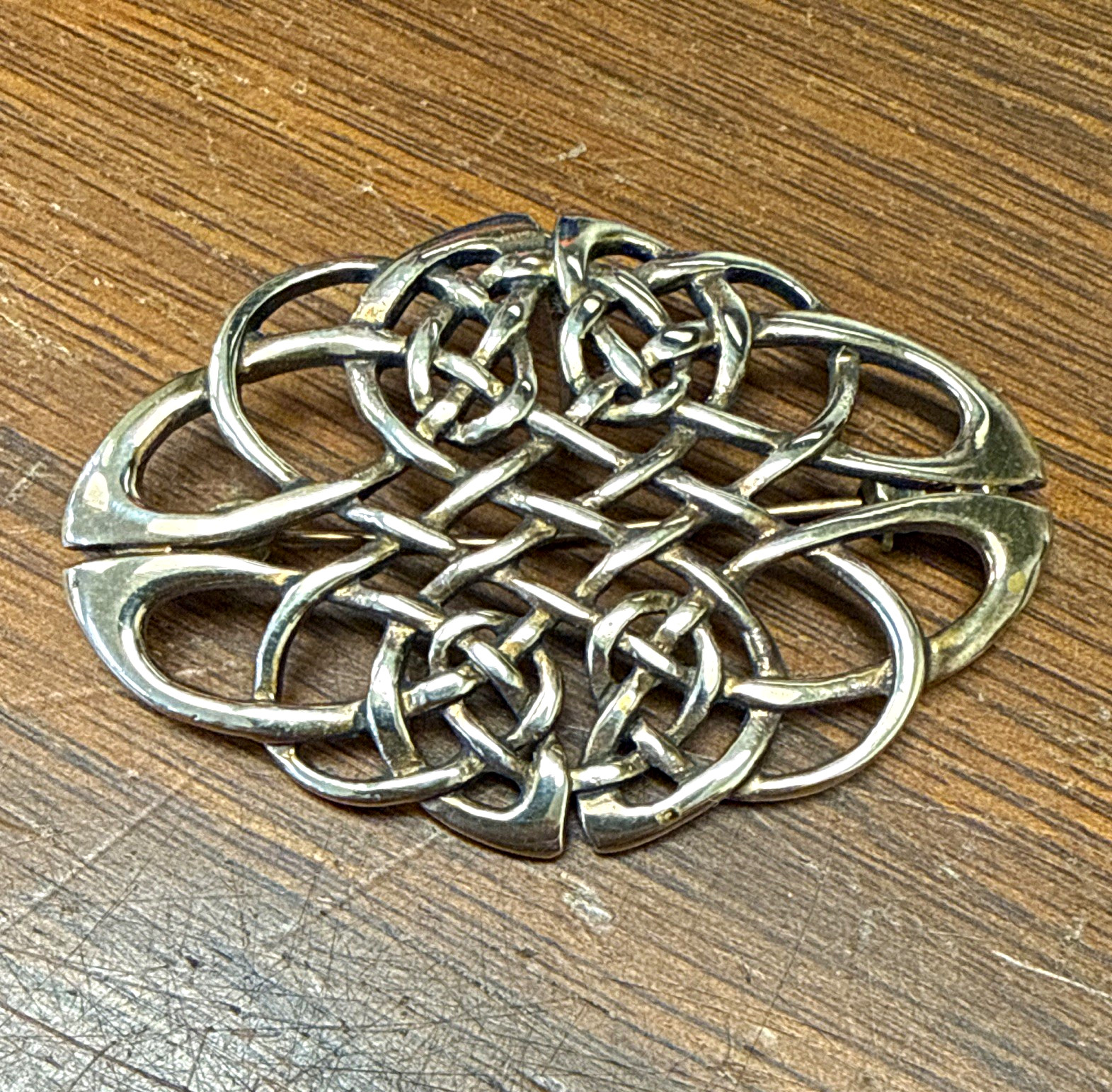 Signed Celtic Four Seasons dual Brooch pendant. Signed Celtic Four Seasons dual Brooch pendant.
