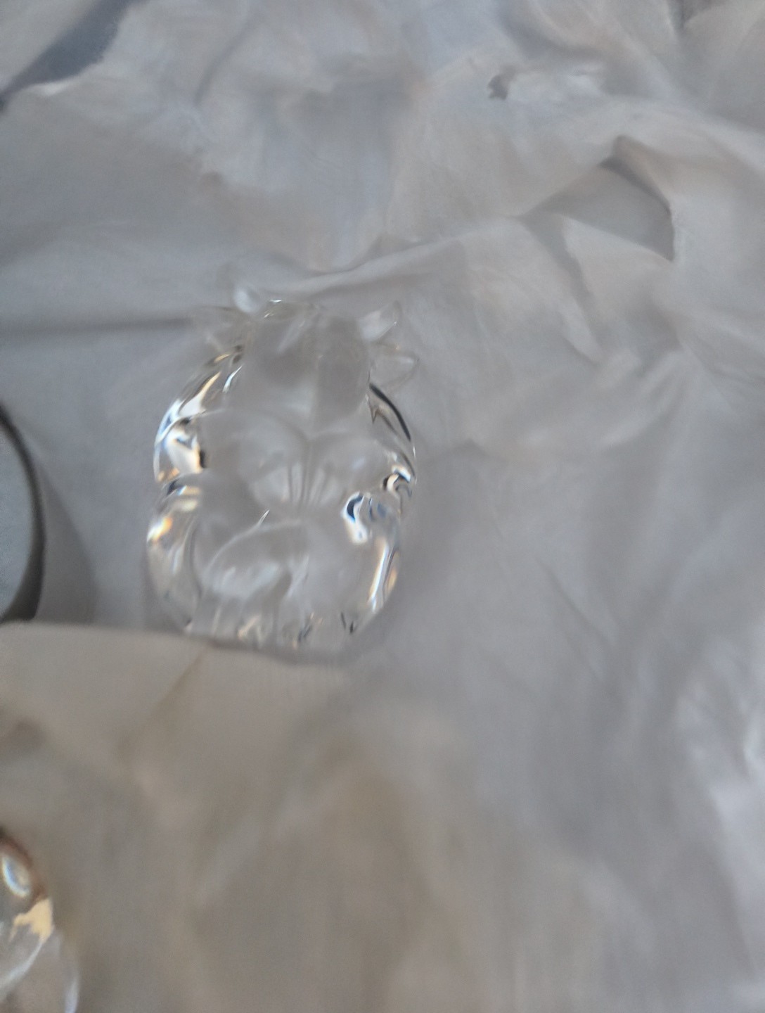 2 STEUBEN CRYSTAL BEAR + BULL FIGURAL HAND COOLERS SIGNED, NEW BOX RARE SET 2 STEUBEN CRYSTAL BEAR + BULL FIGURAL HAND COOLERS SIGNED, NEW BOX RARE SET
