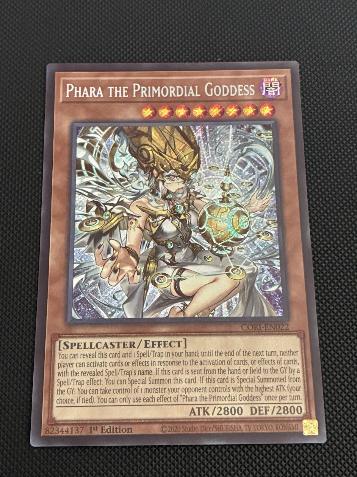 Yugioh Phara the Primordial Goddess CORI-EN022 Secret Rare 1st Edition NM