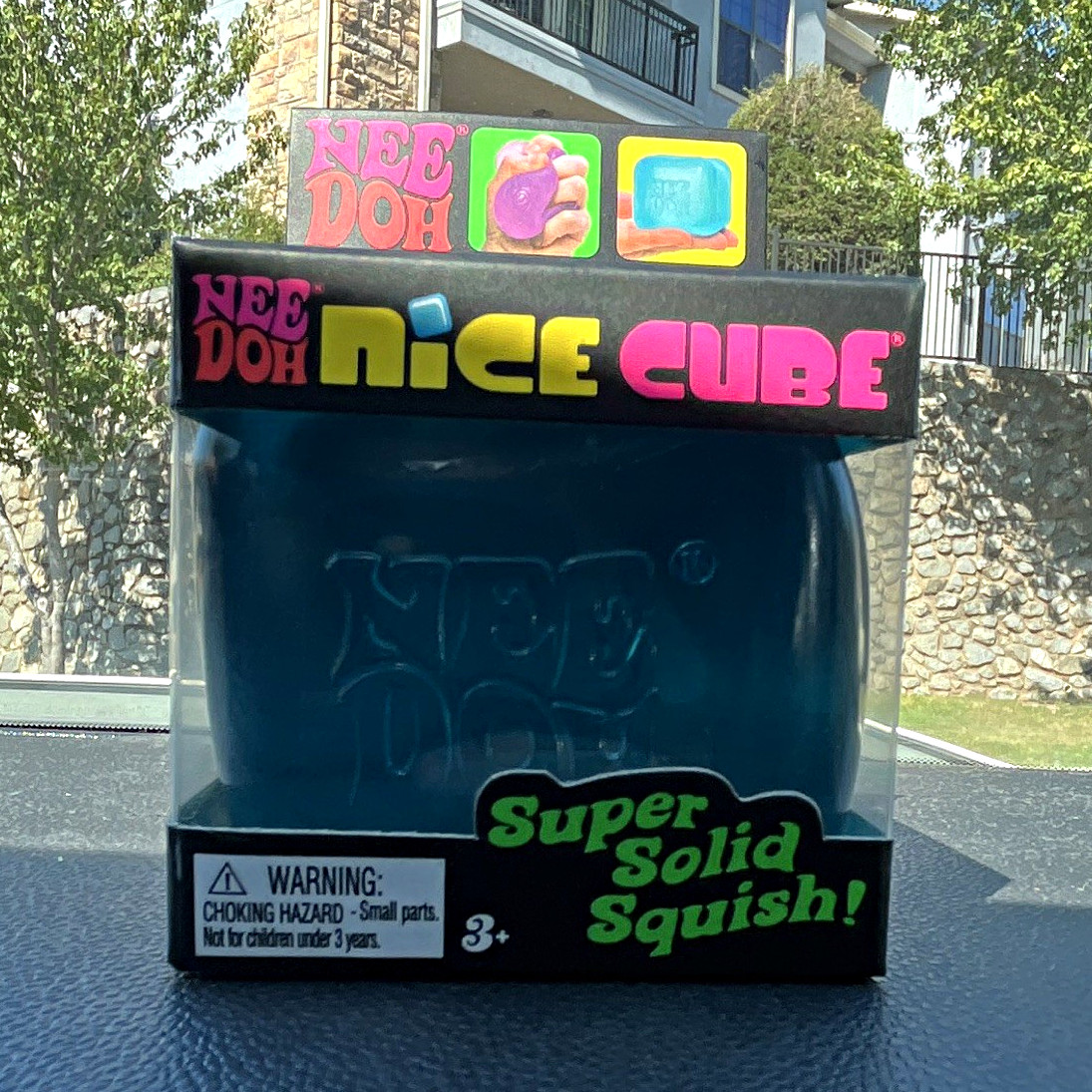 Schylling NeeDoh Nice Cube Blue Super Solid Squish Tactile Squeeze Toy Schylling NeeDoh Nice Cube Blue Super Solid Squish Tactile Squeeze Toy