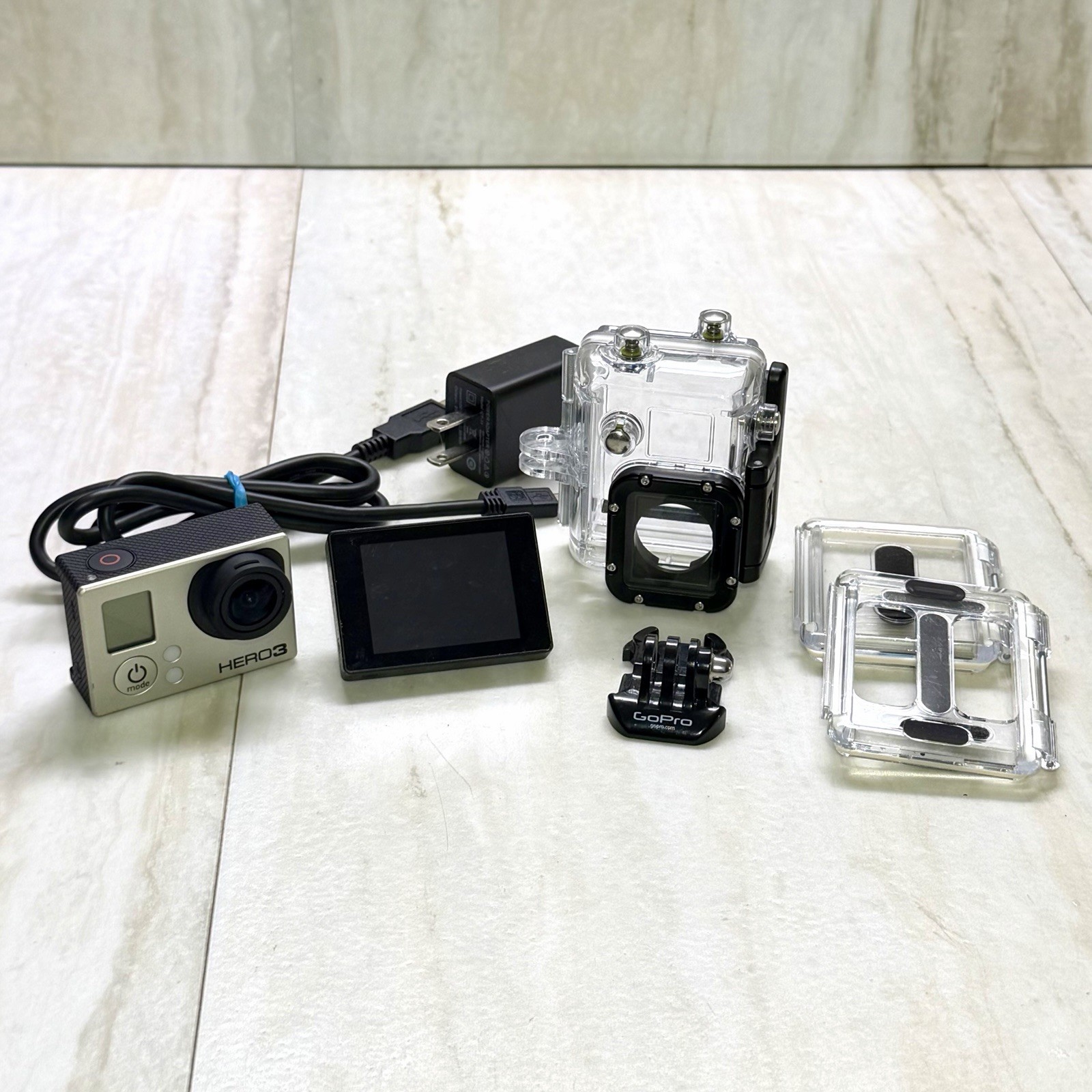 GoPro HERO3 Black CHDHX-301 Camera + LCD Touch BacPac + Waterproof Housing