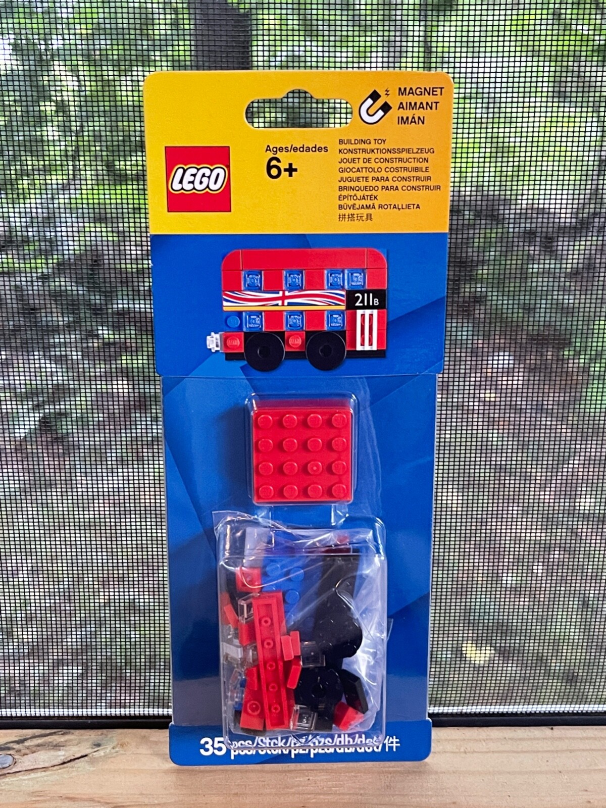 Lego Magnet 853914 2019 British London Double Decker Tour Bus 211B EXCLUSIVE HTF