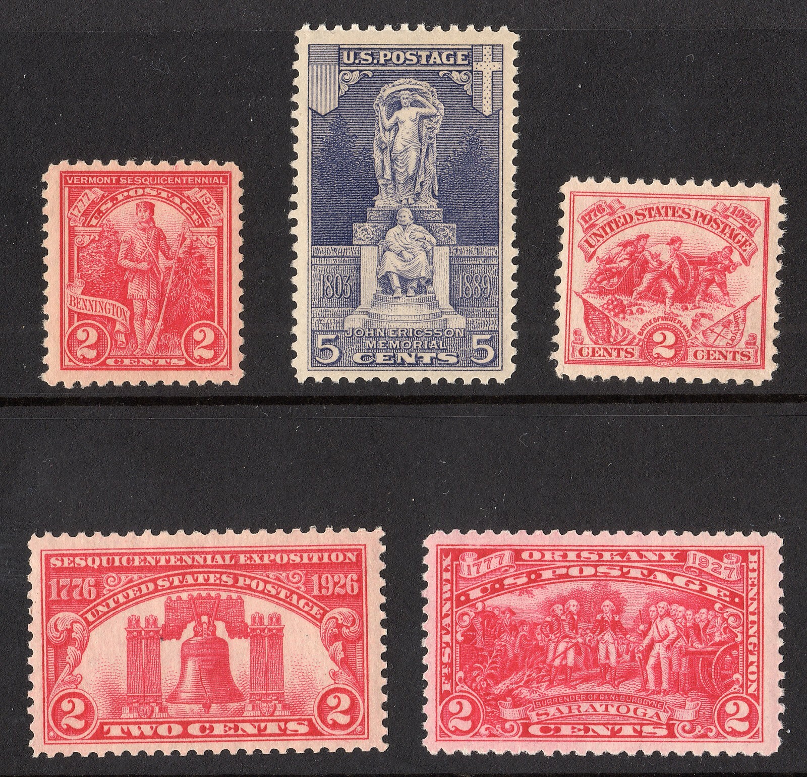 1926 1927 year set 627 628 629 643 644  LH Hinged MNH ** F F/VF VF  VF/XF