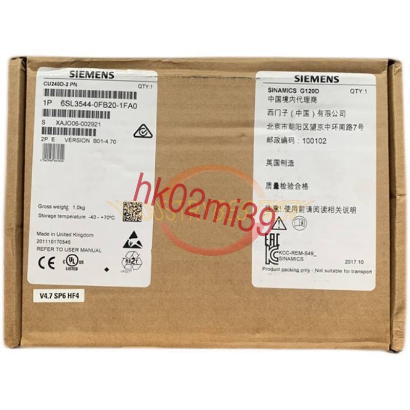 1PCS siemens 6SL3544-0FB20-1FA0 G120D CONTROL UNIT new