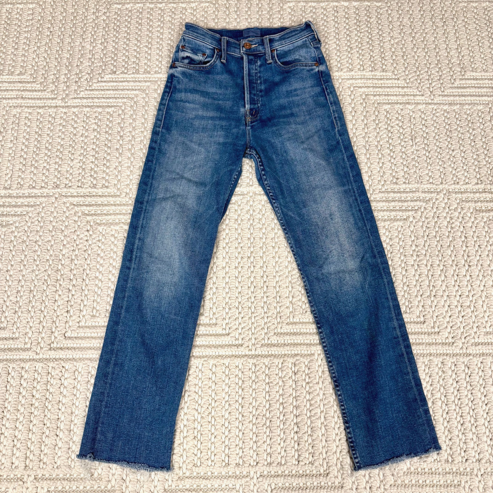 MOTHER The Tomcat Ankle Fray Jeans Size 26 Stretch Denim Lets Just Be Friends MOTHER The Tomcat Ankle Fray Jeans Size 26 Stretch Denim Lets Just Be Friends