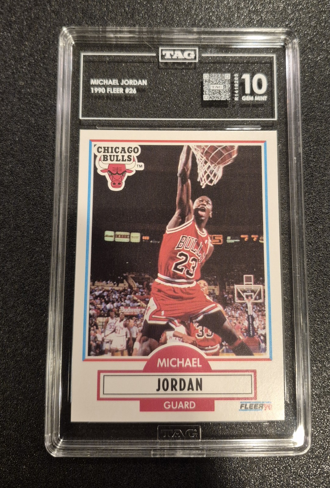 🔥1990 FLEER #26 MICHAEL JORDAN TAG GEM MINT 10 🔥 🔥1990 FLEER #26 MICHAEL JORDAN TAG GEM MINT 10 🔥