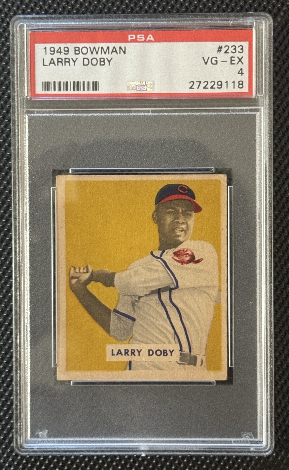 1949 Bowman #233 Larry Doby RC Rookie PSA 4 VG-EX INDIANS HOF LOW POP (115)