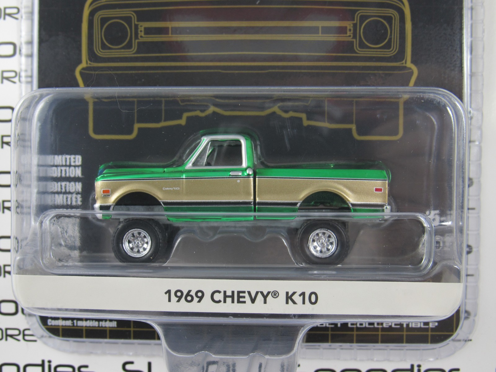 2026 Greenlight MidWest Diecast Exclusve 1969 CHEVROLET K10 Green Machine CHROME